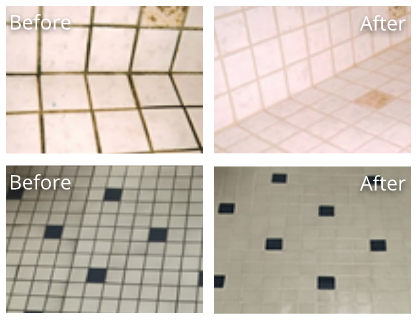Tile & Grout Before and After